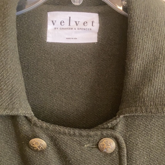 Green double breasted heavy knit pea coat. - Picture 2 of 8